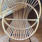 Vintage rattan armchair