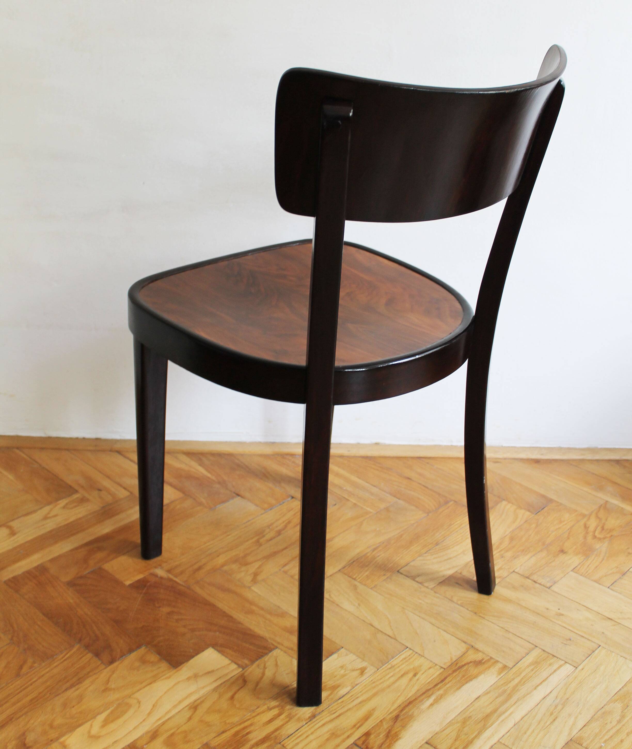 Chaise de salle à manger des années 1930 Modèle A 524 3/4 par Thonet