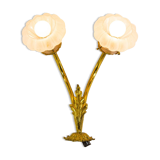 Victorian period brass floral wall