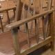 Scandinavian old wooden armchair