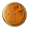 Horloge design Bony en bois de chêne années 1980