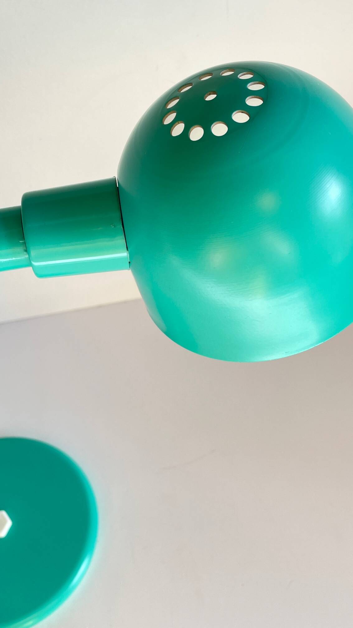 Lampe années 80 acier par aluminor