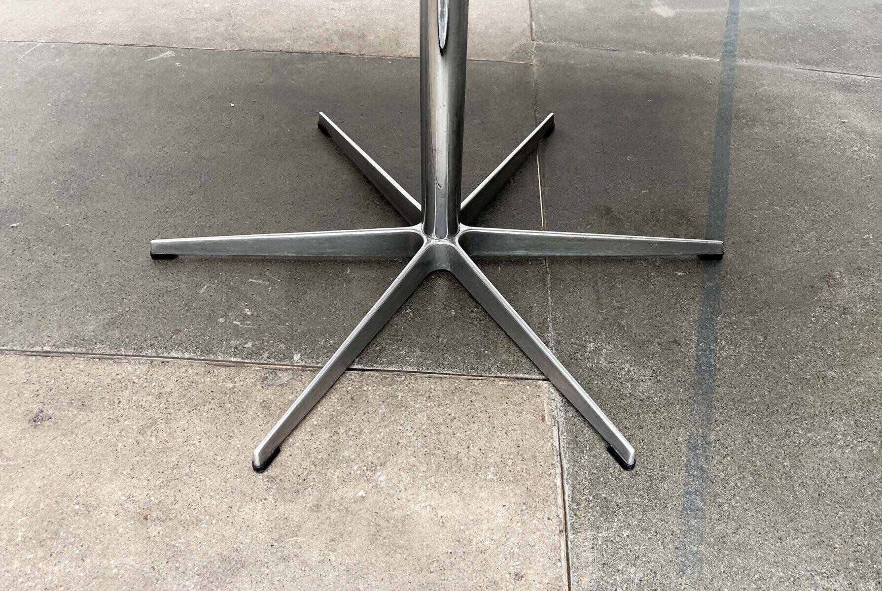 Mid-Century Modern Danish Minimalist Table by Piet Hein, Bruno Mathsson, Arne Jacobsen for Fritz Hansen, 1980s, 1984