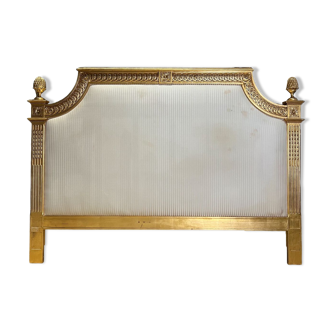 Headboard in gilded wood - origin: Le Ritz