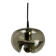Futura suspension in smoked wavy glass by Peill & Putzler 1970