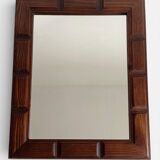 Mid-Century Spanish Oak Wall Mirror– Castilian Style, 1950s