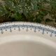 Old oval dish in earthenware by Gien, Byzantium model