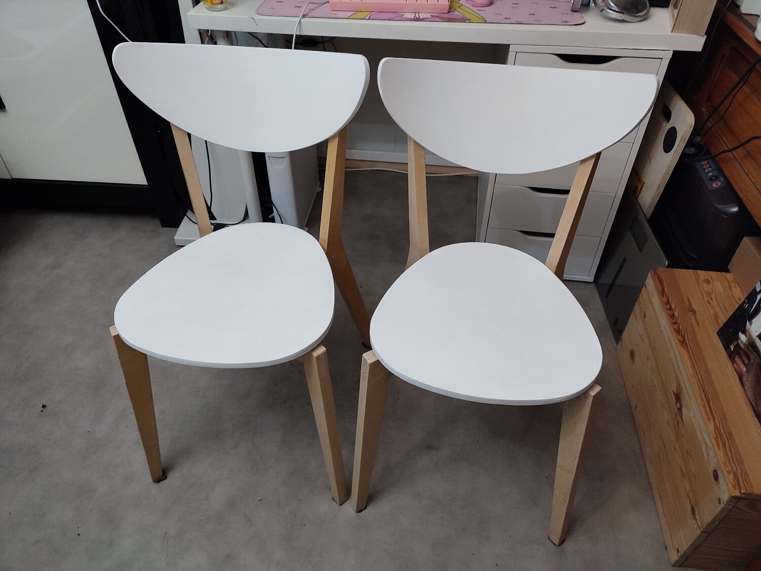 2 Ikea nordmyra chairs