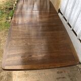 Rectangular Scandinavian butterfly table in solid wood