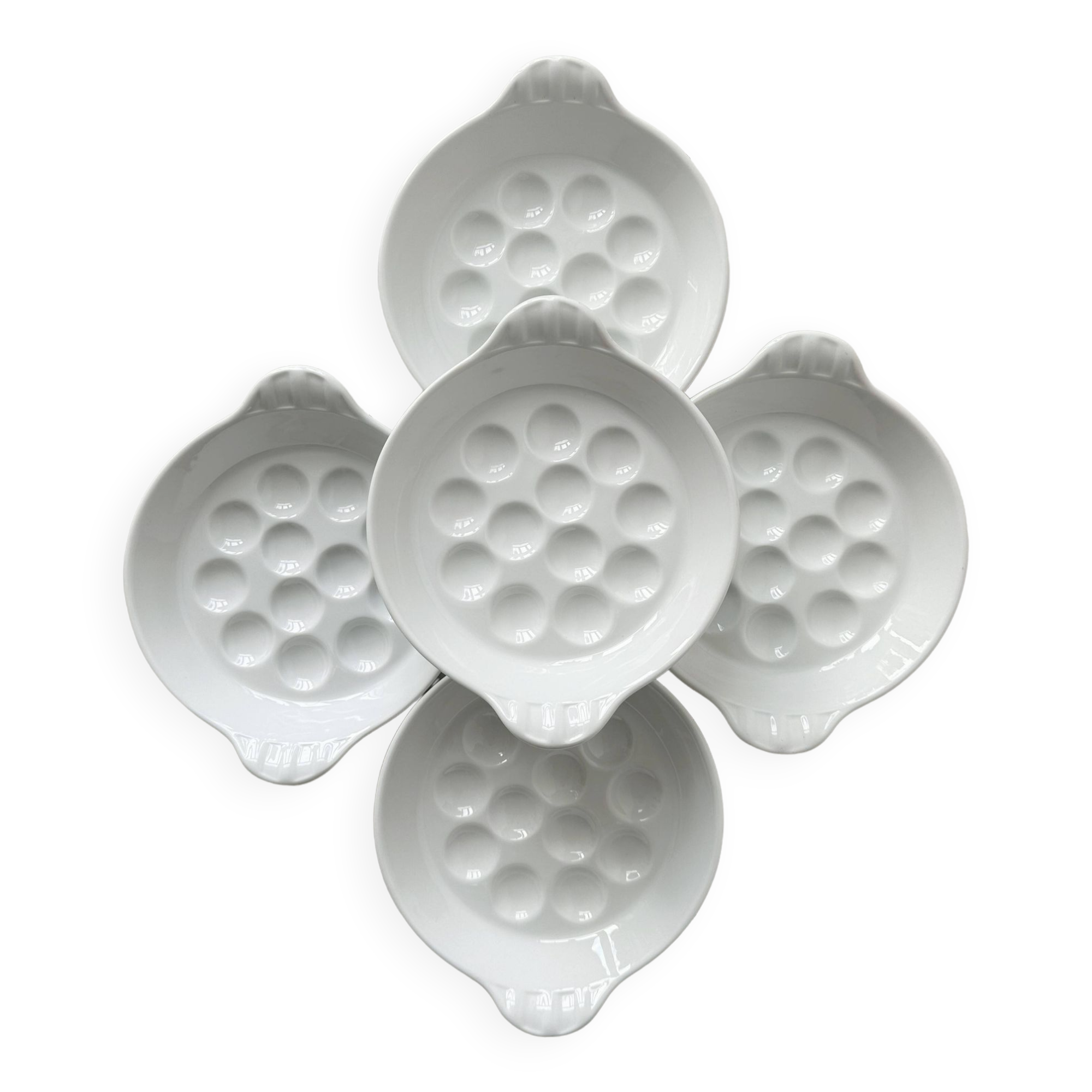Plates - snail dishes in Reussy Porcelain