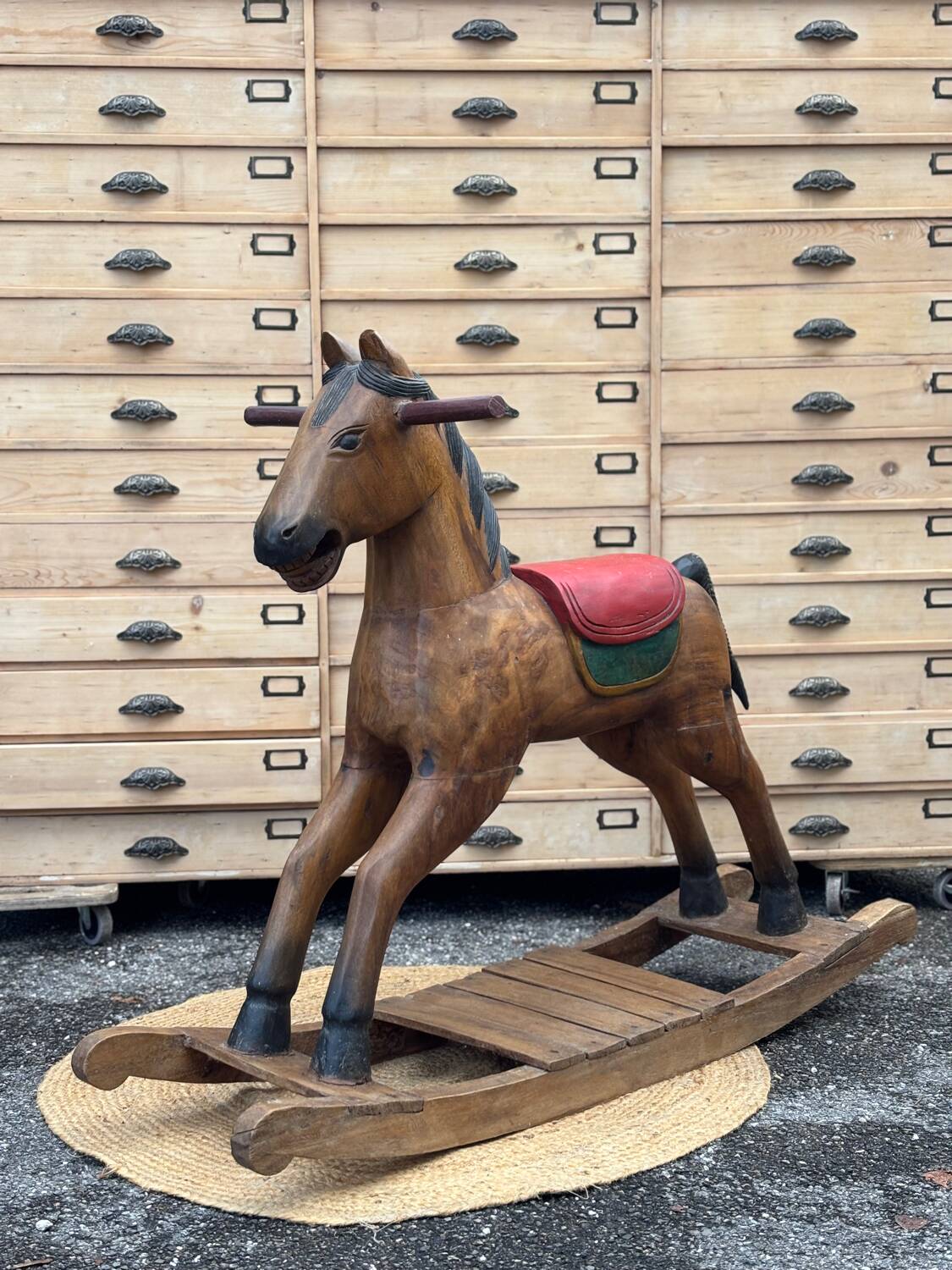 Antique rocking horse
