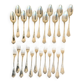 Set of 24 solid silver cutlery, Germany