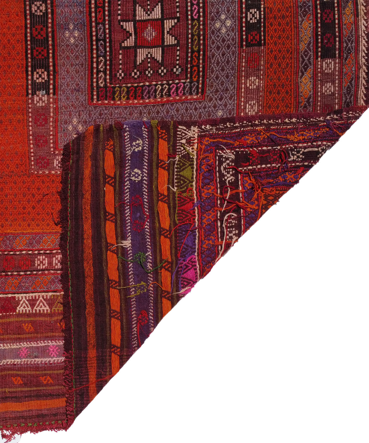 Tapis kilim anatolien fait main 203 cm x 395 cm