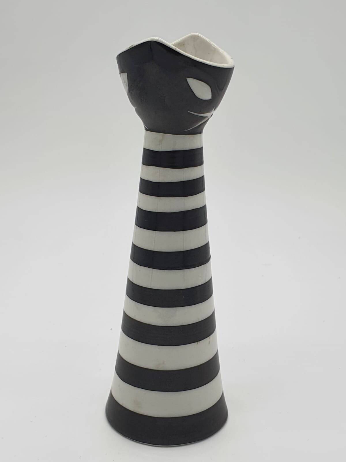 Statuetta Gatto di Janos Torok per Zsolnay, 1960