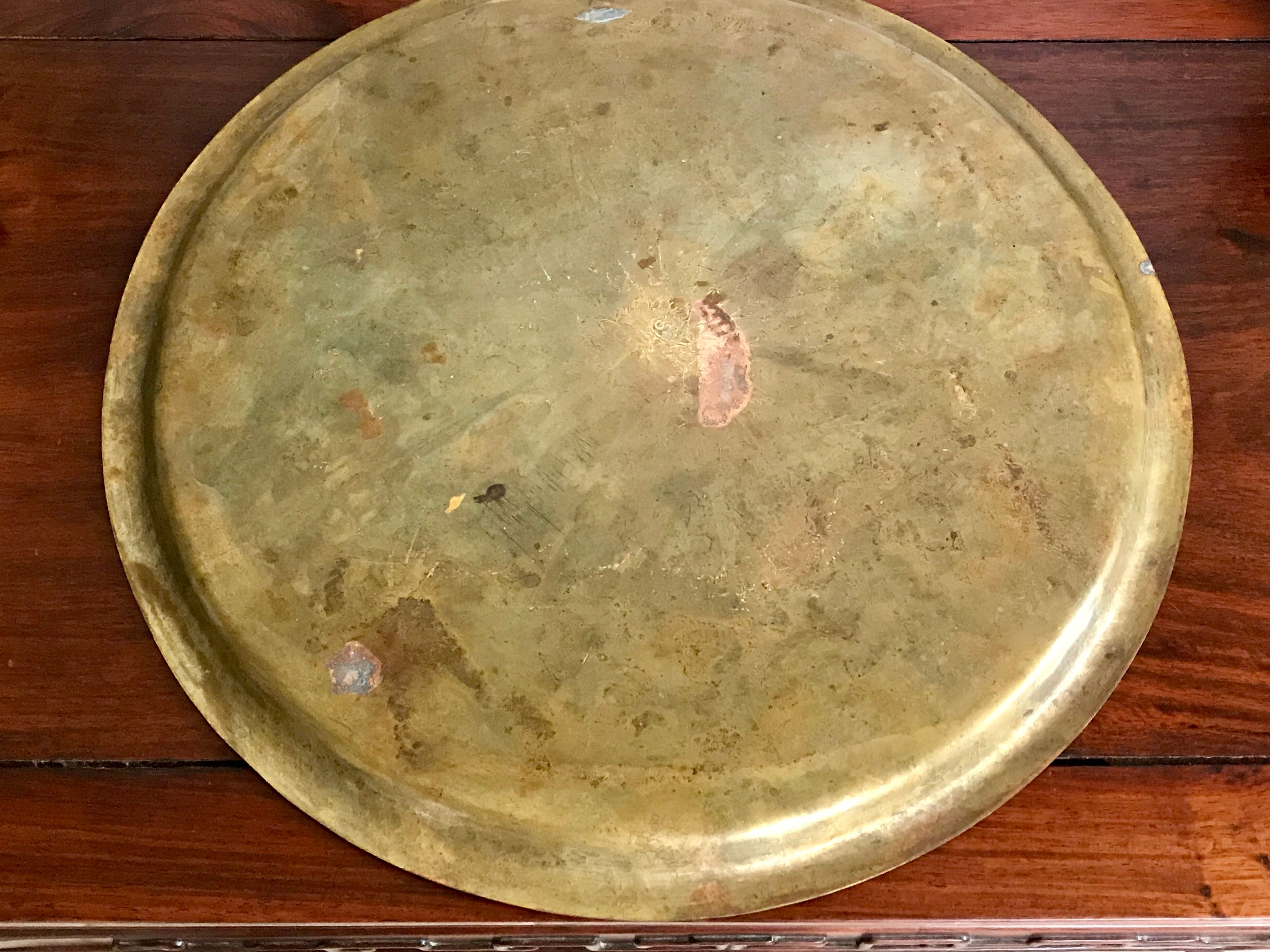 Brass tray - 40 cm