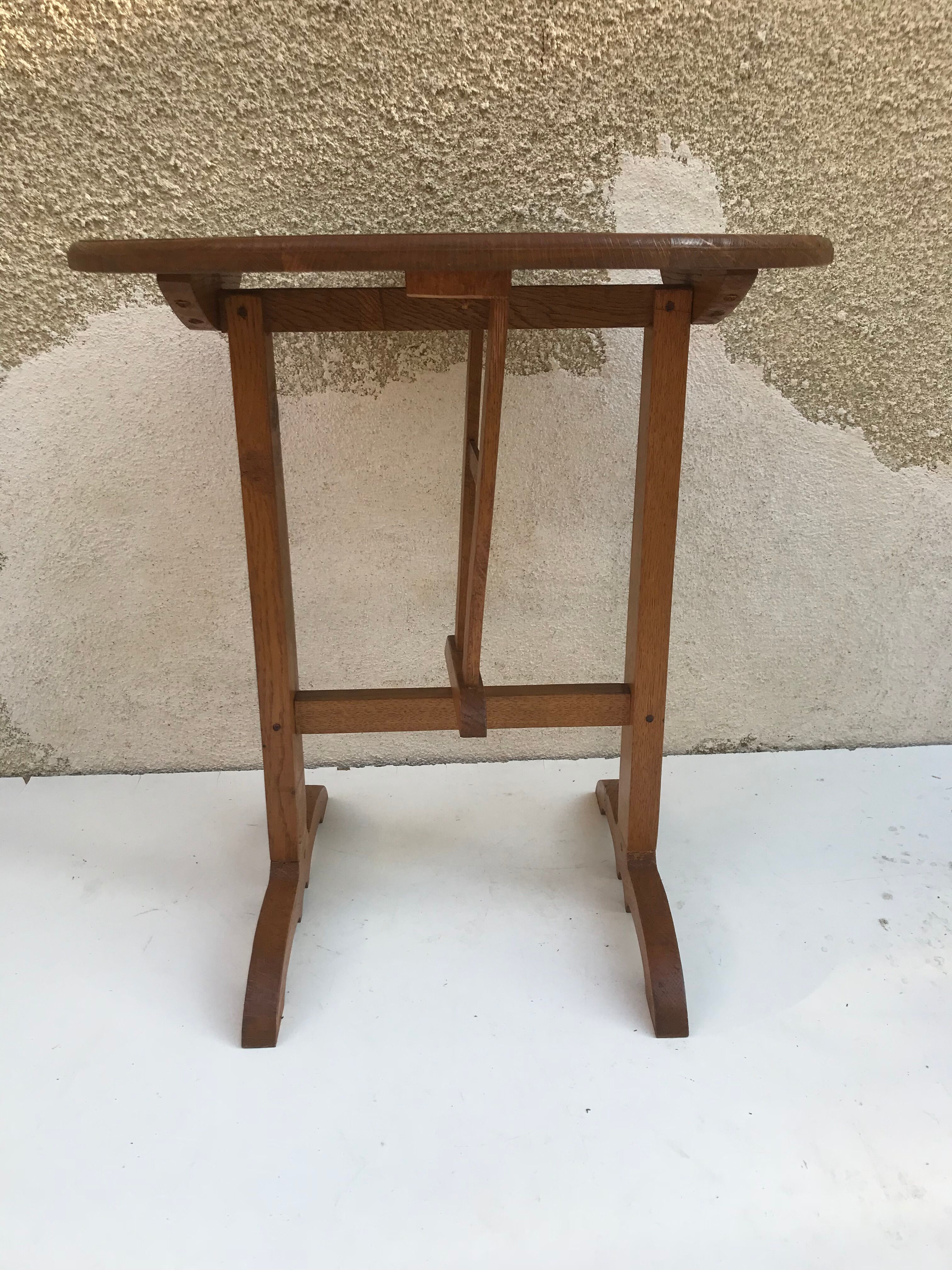 Old table target burgundy wood walnut