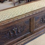 Oak chest bench