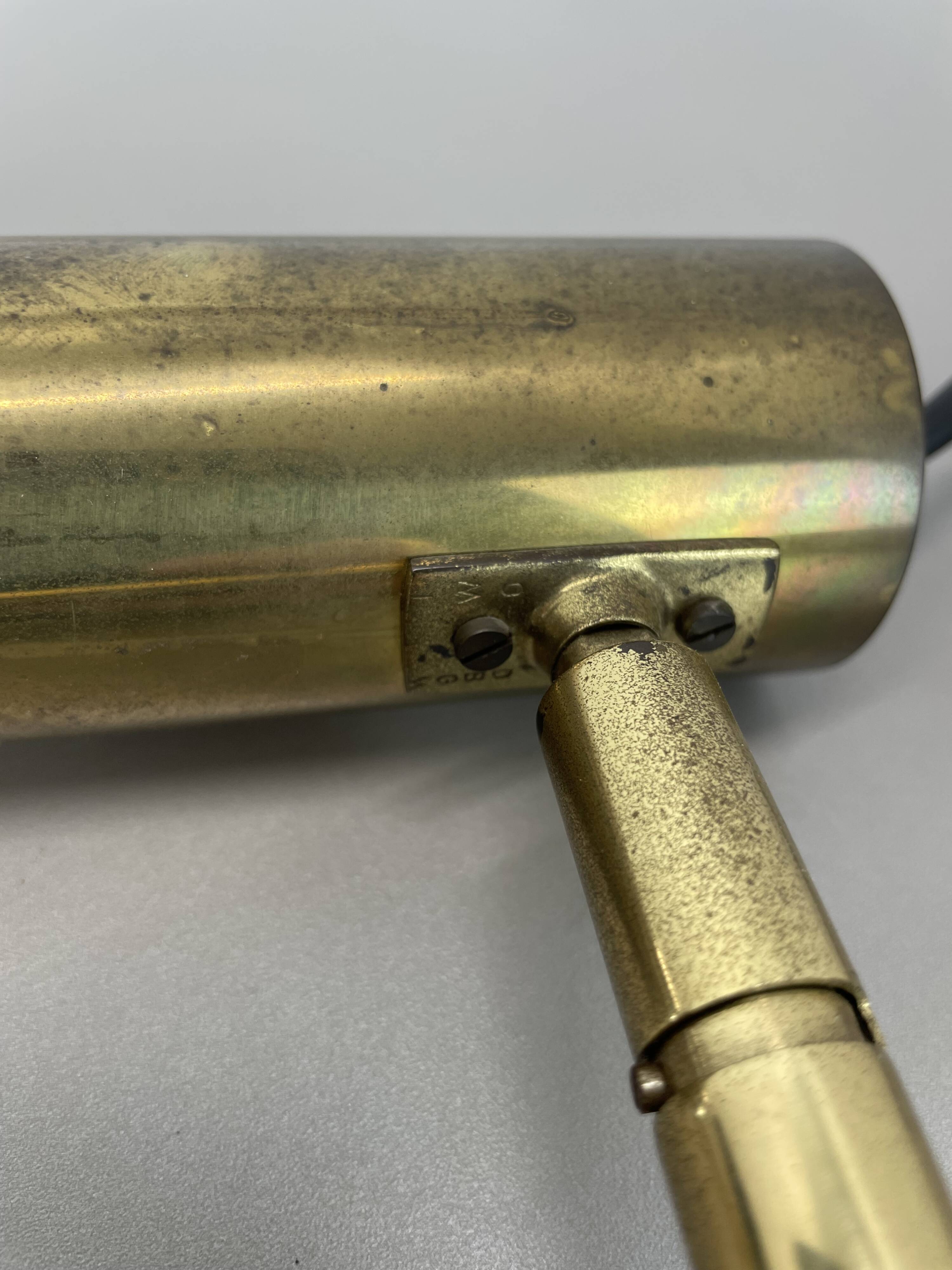 Unique 3-spot brass ceiling light koch and lowy style omi lighting germany, 1970