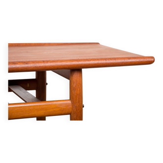 Table basse Danoise en Teck, deux niveaux, par Grete Jalk pour Glostrup Mobelfabrik 1960.