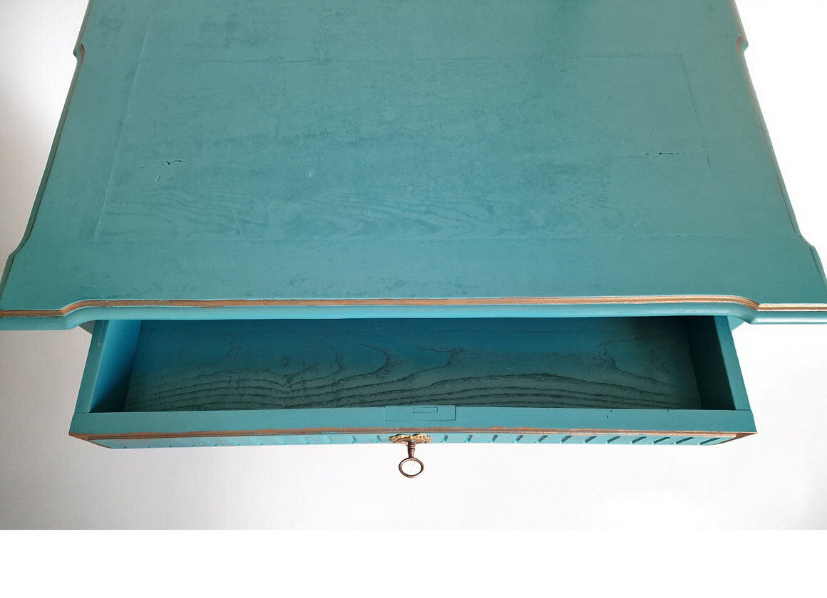 Small Louis XVI blue desk Sarcelles