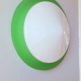 Glass and opaline wall light, 1970.