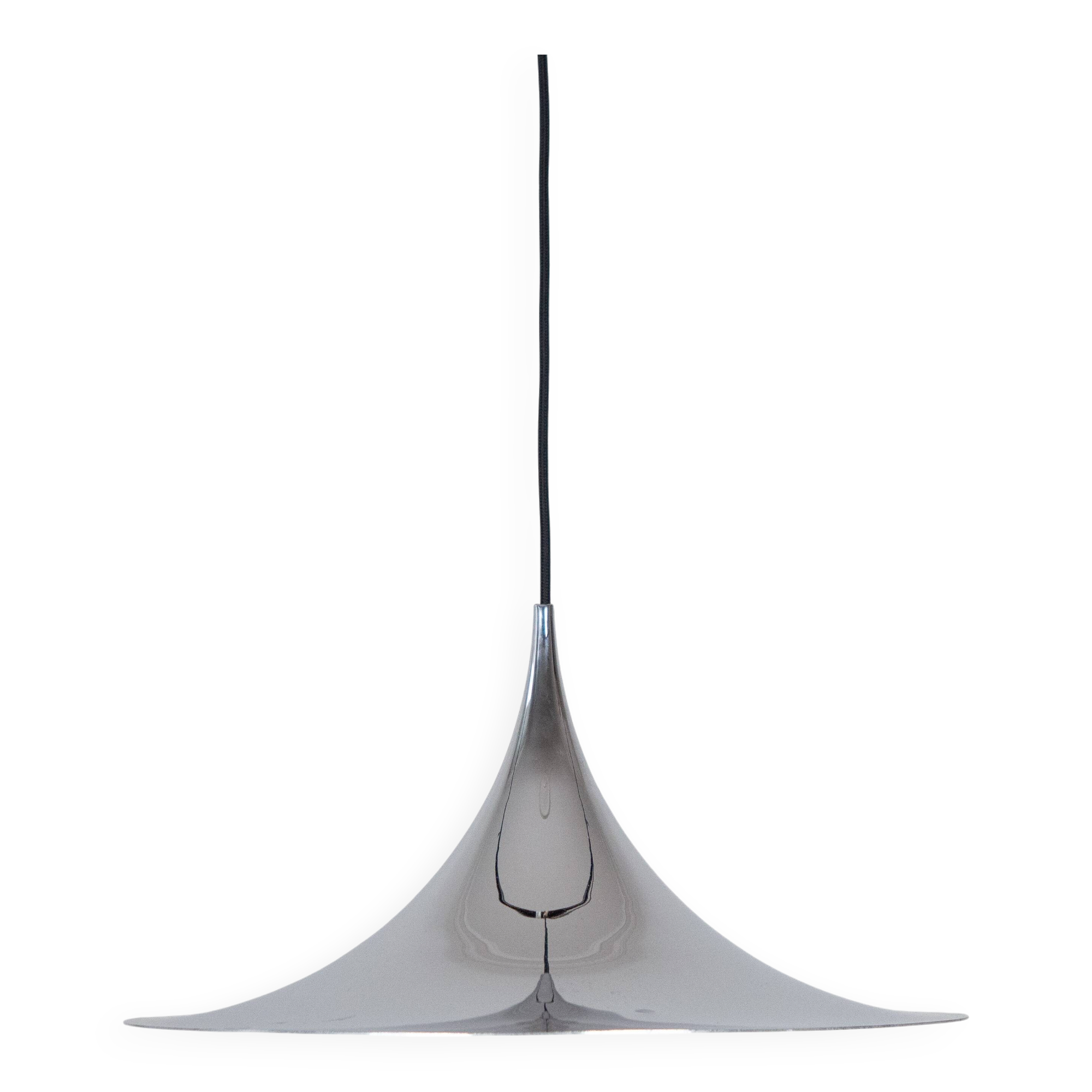 Danish vintage pendant lamp Semi by Bonderup and Thorup, Fog og Morup, 1968