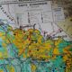 Ancienne carte scolaire : France, Nord-est, Hatier Kaeppelin.