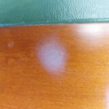 Green leather top desk