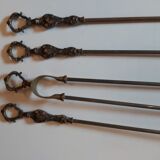 Bronze fireplace servant