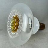 Lampe à suspension en forme de poire en verre d'art de style Mazzega 1970