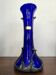 Cobalt blue blown glass vase – Silice Création Biot – 39 cm