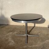 Round dining table with extension cord