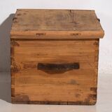 Ancien coffre de rangement en marron naturel (c.1920) #76