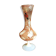 Old vase in real opaline from Italy, painted by hand.