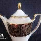 German Waldershof Bavaria porcelain coffee service, handmade decoration in 22 Carat gold