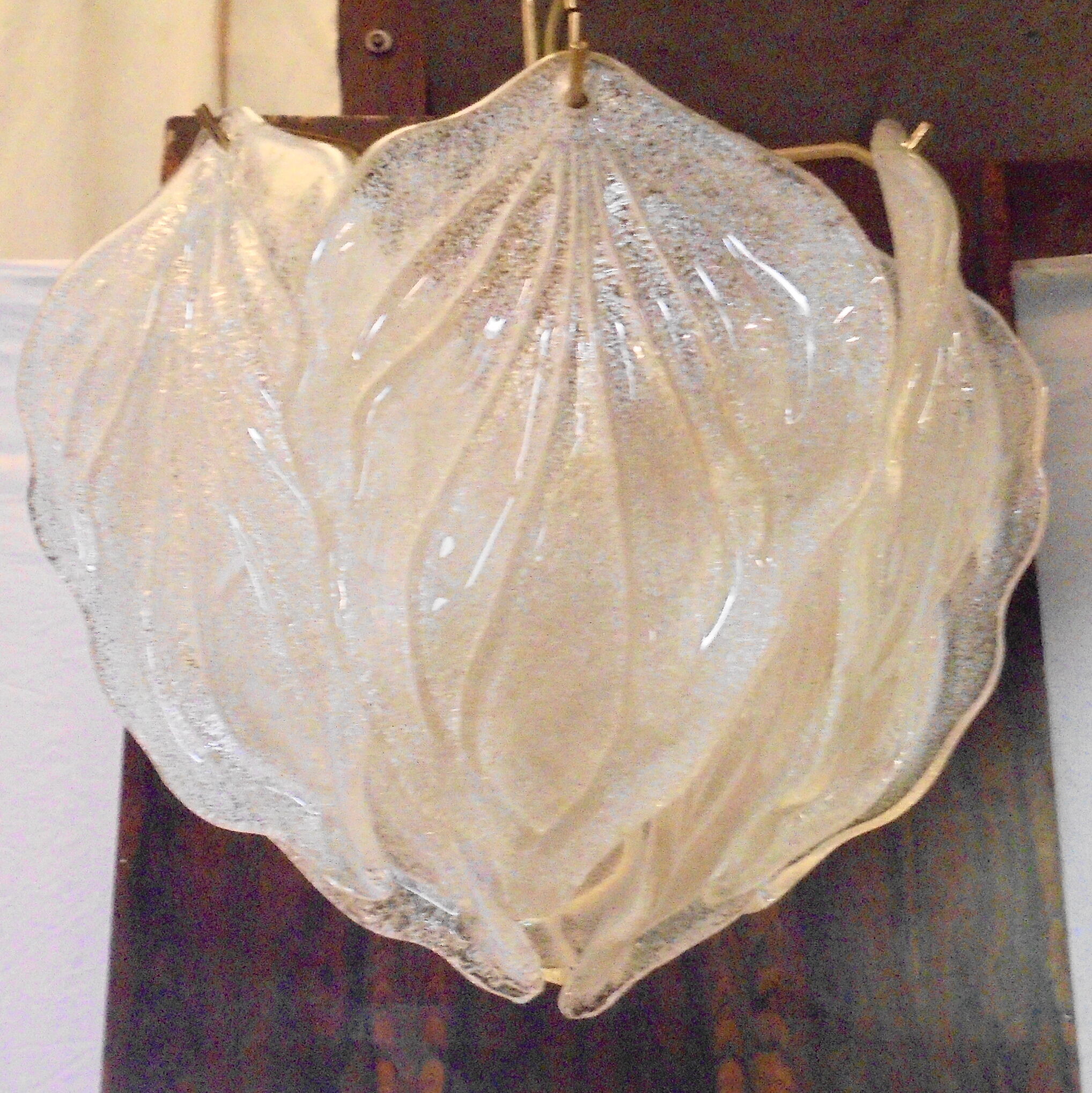 Murano glass chandelier published by Novaresi,80s