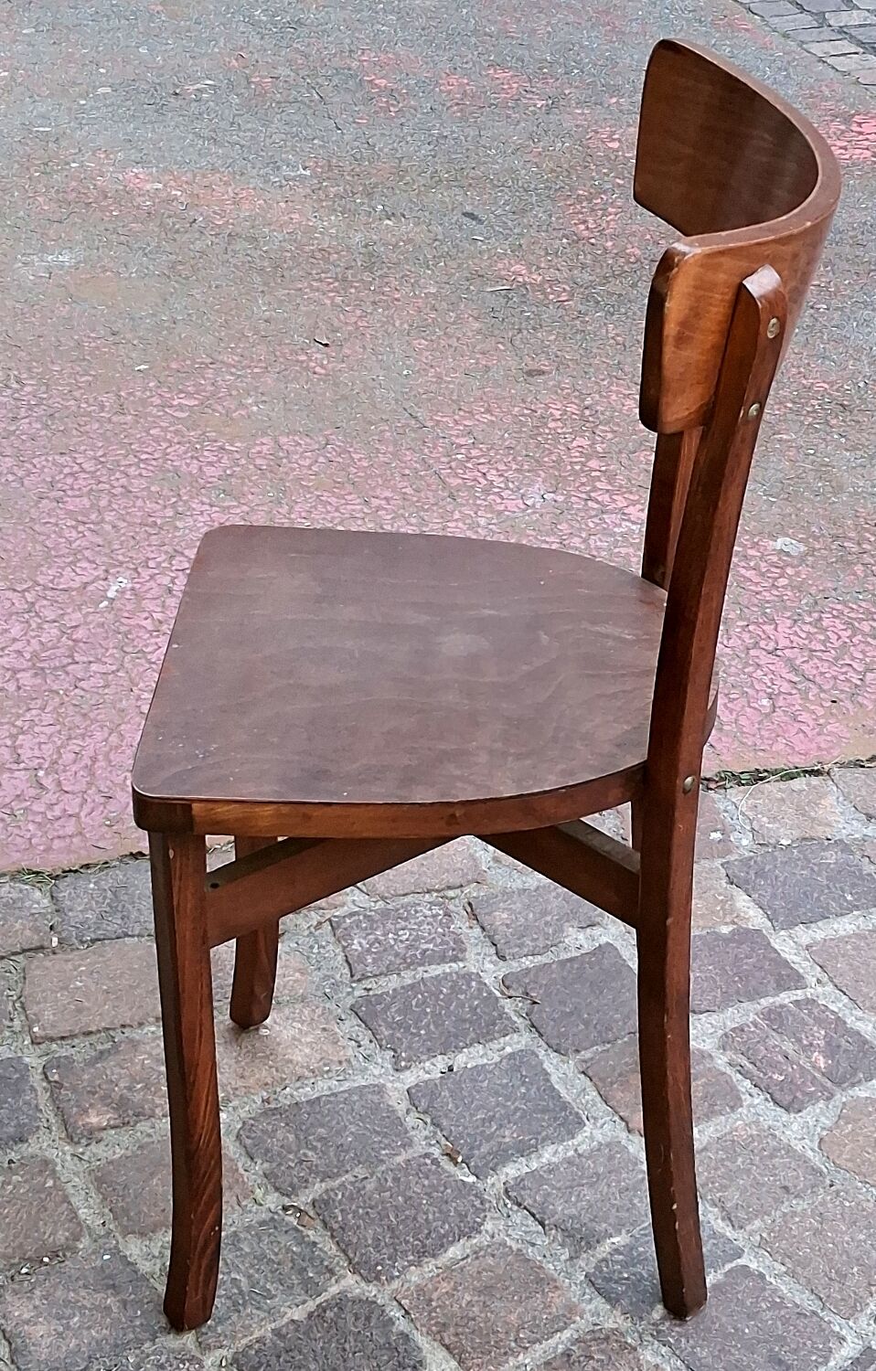 Brown beech bistro bar restaurant chair