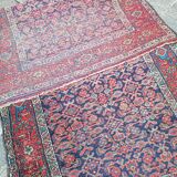 Tapis d'orient ancien fait main persan couloir bidjar 2,17 x 1,08 m