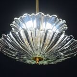 Art Deco pendant light Murano glass by Barovier, 1950