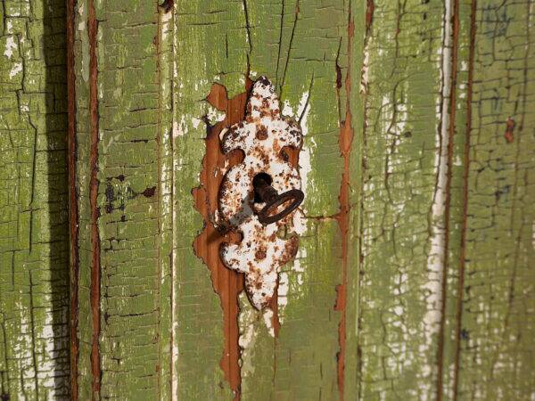 Antique chest of drawers with green patina (c.1920) #59