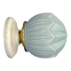 Vintage Art Deco globe wall light in blue opaline.