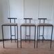Set of 3 Tokyo bar stools by Rodney Kinsman for Bieffeplast.