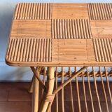Vintage bamboo/rattan coffee table
