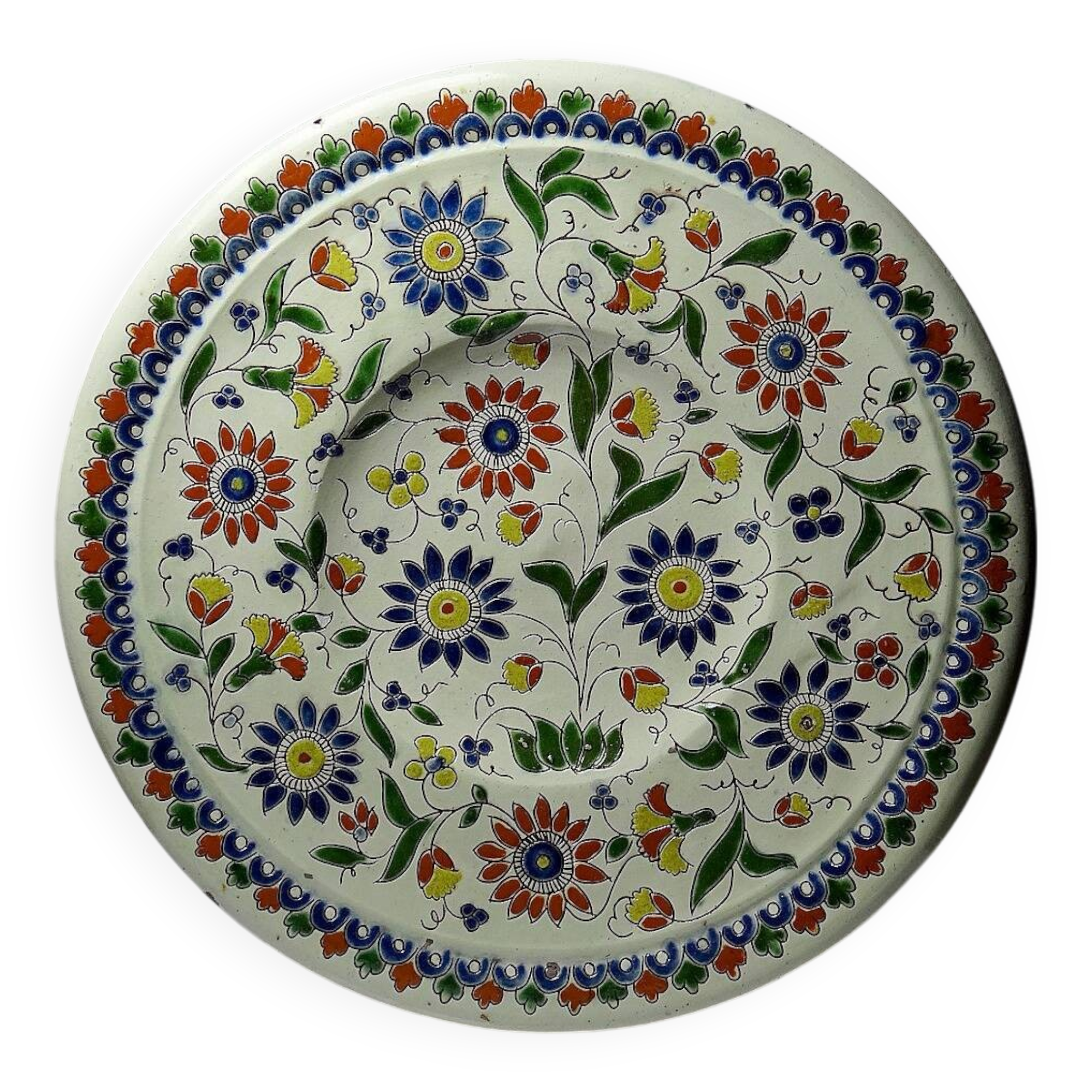 Thun enamel dish signed Schoch-Läderach old Swiss artisanal & rare