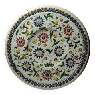 Plat émaux de Thoune signé Schoch-Läderach ancien Suisse artisanal & rare