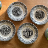 Sarreguemines talking plates