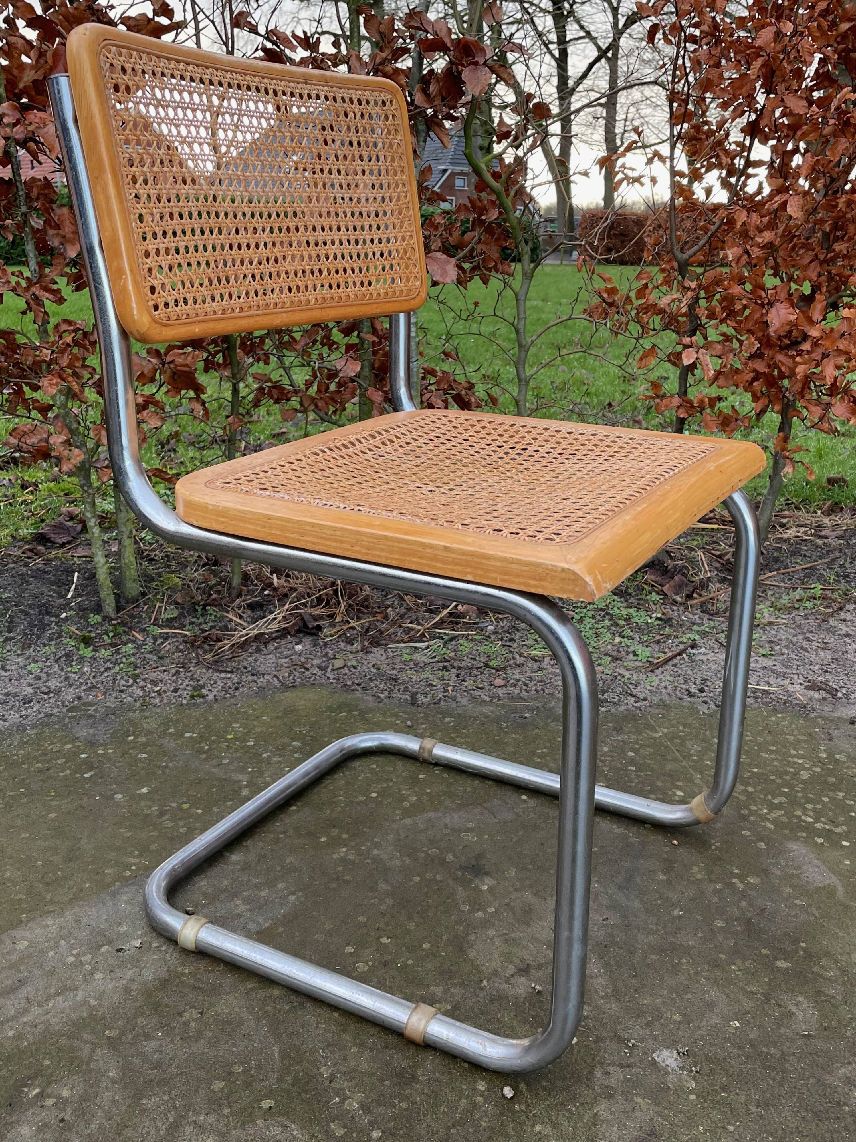 Lot of 2 chairs model Cesca by Marcel Breuer