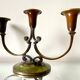 Art Deco Swedish Grace  candleholder in Varnish Verdigris Brass