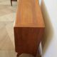 Cabinetmaker's chest of drawers - 4 drawers - golden oak - with oblique profile - compass feet - 1950