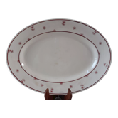 Oval flat Digoin Sarreguemines model "Andrée" 40s